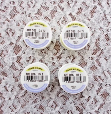 Coats & Clark Glow-In-The-Dark Machine Embroidery Thread Set of 4 100 yd. Spools - Image 1 of 3