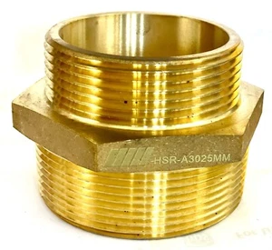 3” Male NPT x 2-1/2" Male NST (NH) Adapter Nipple Fire Hose Hydrant Hex NNI - Picture 1 of 4