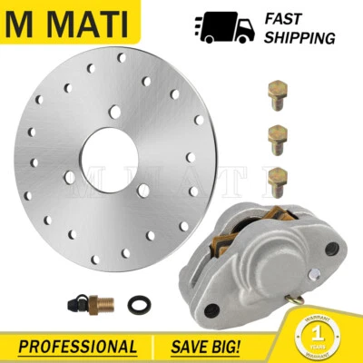 Rear Brake Caliper & Disc Rotor w/Bolts for Polaris Trail Blazer 250 400 2001-04 - Image 1 of 4