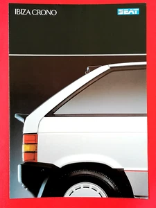 Folleto de ventas Seat Ibiza Crono 1988 mercado del Reino Unido - 1,5 1,2 ¡Excelente estado! - Imagen 1 de 3