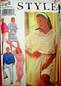 Miss Herren Stil 2418 Muster Strick Kapuze Overall Oberteil Hose UNCUT Sm Med Lg XXL - Bild 1 von 5