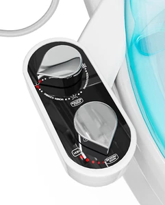 Clear Rear Bidet Attachment for Toilet - Self-Cleaning Dual Nozzle Bidet Toilet - Picture 1 of 12
