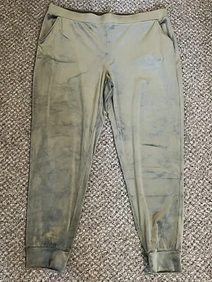 Denim & Co. Pantalones rectos ajustados elásticos Active Duo oliva XL NUEVOS A389036 Foto 1 de 4