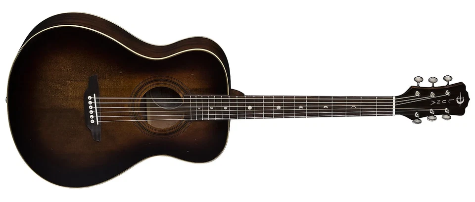 LUNA Art Vintage Folk Solid Top Distressed Acoustic Guitar 20 Frets C Neck