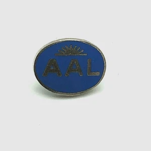 Pin de solapa AAL Ayuda Assn Luteranos tono plata Lt esmalte azul vintage pequeño - Imagen 1 de 12