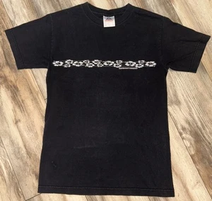 Hawaiian Legend Surf T-Shirt Double Sided Black Floral Beach Size Small - Picture 1 of 20