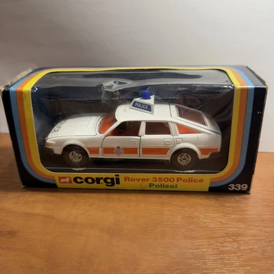 Vintage Corgi 339 Rover 3500 Police Car - Made In Gt Britain - Image 1 of 4