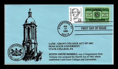 2941 55c Stamp (1999) J. MORRILL & THE LAND GRANT COLLEGE ACT FDC BY CUV EVANSON - Image 1 of 2