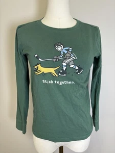 Life Is Good Kids Crusher Tee Size Large Hockey - Picture 1 of 4