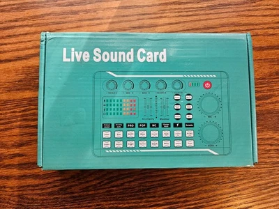 Live Sound Card Dual Track External 5V1A Sampling Rate 44.1KHz 16bit Speaker 2. - Image 1 of 4