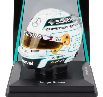 SPARK 1/5 BELL GP RACE HELMET GEORGE RUSSELL #63 QATAR GRAND PRIX 2024 5HF181 - Image 1 of 4