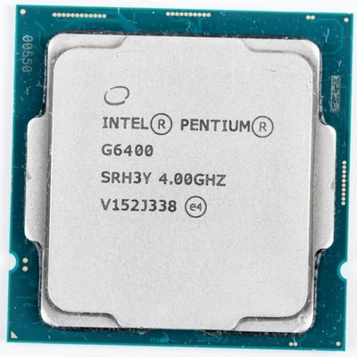 Procesador Intel Pentium G6400 SRH3Y LGA1200 4 GHz 2C/4T doble núcleo Windows 11 Foto 1 de 3