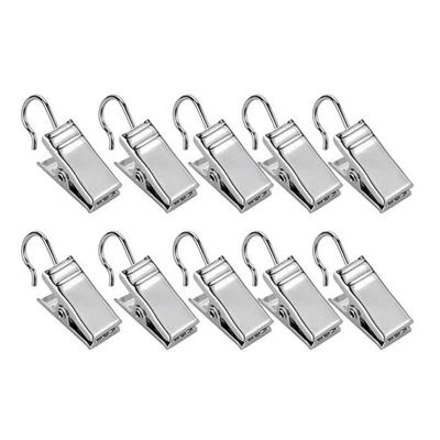30 Pcs Hanging Clips Curtain Hooks Per Tendine Ganci Tende Sole - Immagine 1 di 4