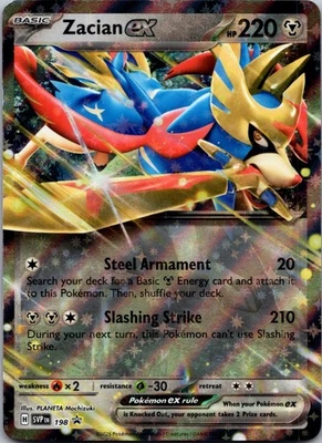 Zacian ex SV: Scarlet & Violet Promo Cards 198 NM - Image 1 of 2