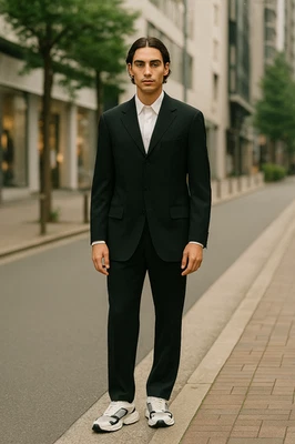 🖤Karl Lagerfeld Anzug schwarz Gr. 98 | Minimalistischer Designeranzug Business - Bild 1 von 4