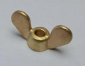 Flügelmutter 1 Stk M5 Messing Flügelmuttern Mutter Muttern DIN 315 runde Form - Bild 1 von 6