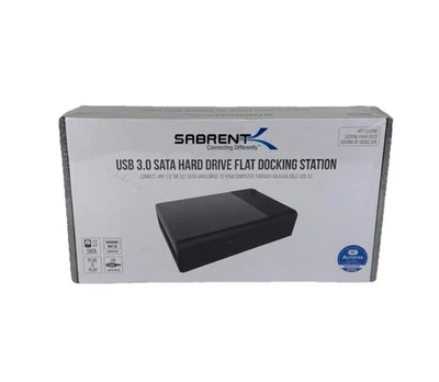 Sabrent EC-DFLT USB 3.0 to SATA External Hard Drive Lay-flat Docking Station - Image 1 of 4