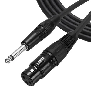 16 ft 6.35mm (1/4") TRS Female to XLR Male Interconnect Audio Microphone Cable - Picture 1 of 6