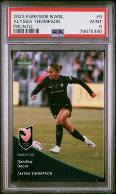 Alyssa Thompson 2023 Parkside Nwsl Pronto #5 Pronto PSA 9 - Image 1 of 2