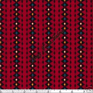 QUILTING TREASURES "LAREDO" WESTERN SOUTHWESTERN STRIPED FABRIC PRICED @ 1/2 YD - Picture 1 of 1