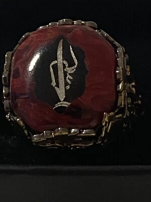 925 sterling silver ring Amber Stone Handmade - Image 1 of 4