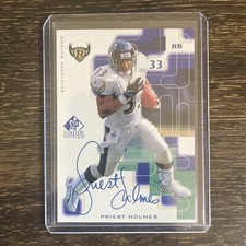 1999 Upper Deck Priest Holmes #PH SP Signature Auto On Card Autograph Ravens