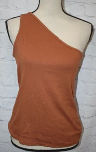 A New Day Women's Brown One Shoulder Ribbed Tank Top Size XL *NWOT* - Picture 1 of 3