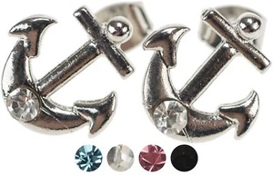 Pendientes Sailor ANCHOR Anker STRASS / Pendientes Rockabilly - Imagen 1 de 9