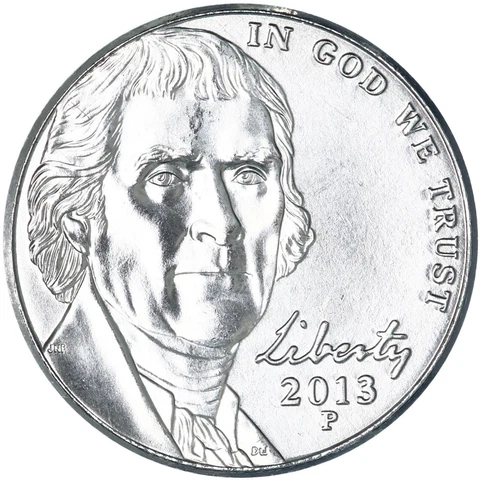 2013 P Jefferson Nickel Choice BU US Coin Cover