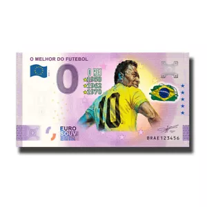 0 Euro Souvenir Banknote O Melhor Do Futebol Colour Brasil BRAE 2024-1 - Picture 1 of 2
