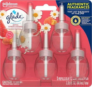 Glade PlugIns Scented Oil 5 Refills, Air Freshener, Joyful Citrus & Daisies 5 x - Picture 1 of 1