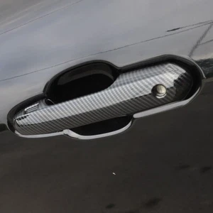 For Toyota Kluger Accessory 2022 ABS Carbon Car Side Door Handle Cover Protector - Picture 1 of 5
