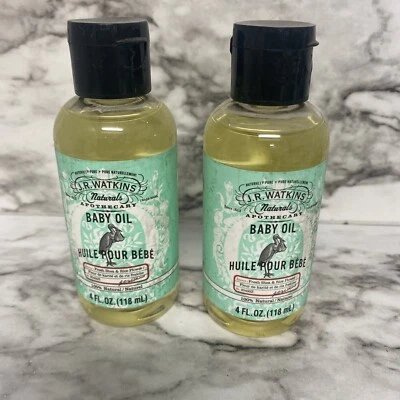 Lote de 2 J.R WATKINS ACEITE BEBÉ NATURALS HUILE POUR BEBE Foto 1 de 2