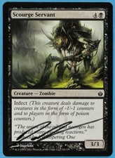 Scourge Servant Mirrodin Besieged NM Common Artist Signed CARD (s4752) ABUGames