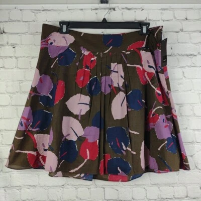 NUEVO CON ETIQUETAS Falda Plisada Mossimo Hasta la Rodilla Para Mujer Talla 14 Floral Cremallera Lateral Foto 1 de 4