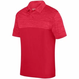 Augusta Sportswear Mens 100% Polyester Shadow Tonal Heather Polo 5412 - Picture 1 of 13