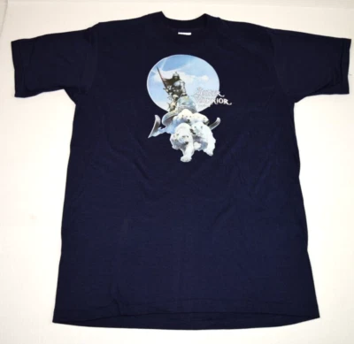 VTG T-Shirt Frank Frazetta Size S 70s Silver Warrior Polar Bears Single Stitch - Image 1 of 4