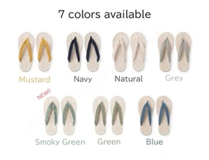 Muji Cotton Room Sandalen Riemen Typ Farbe & Größe wählbar Unisex - Bild 1 von 36