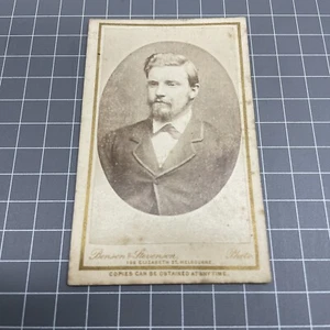 CDV Cabinet Studio Card Photograph Art c1870s GoldRush Benson Stevenson Melb Vic - Picture 1 of 2