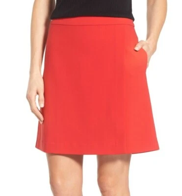 Falda halógena 157555 para mujer envolvente frontal línea A pequeña pimienta roja talla 4P Foto 1 de 3