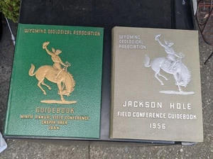 JACKSON HOLE FIELD CONFERENCE GUIDEBOOK lot 1954 1956 book wyoming geology vnt - Picture 1 of 15