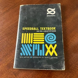 Vintage 1965 Speedball Textbook For Pen& Brush Lettering 19th Ed. - Picture 1 of 2
