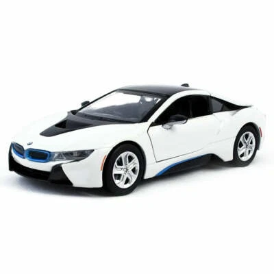 2018 BMW i8 Coupe 1:24 Scale Diecast Model White by Motor Max 79359 - Image 1 of 4