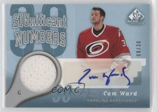 2005 SP Game Used Edition Significant Numbers /30 Cam Ward #SN-CW Rookie Auto RC
