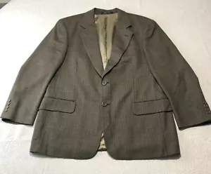VTG GEOFFREY BEENE Soft Wool 2 Button Sport Coat Brown Multicolor Blazer Size 44 - Picture 1 of 7