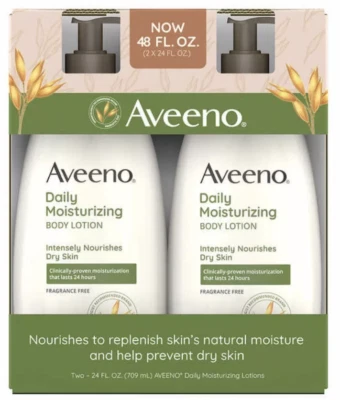 Aveeno Daily Moisture Lotion 24 fl oz, 2-pack - Image 1 of 2