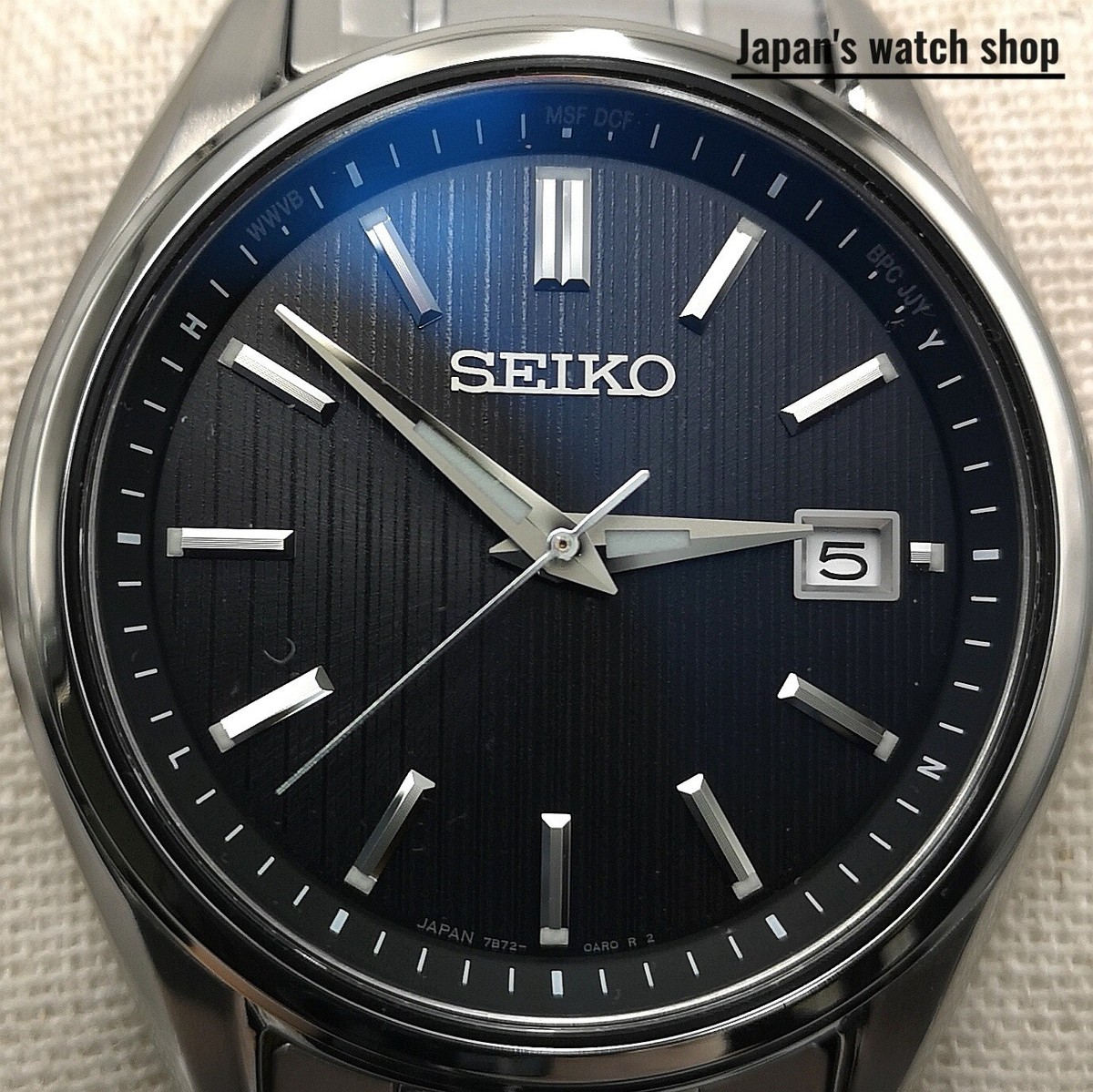 SEIKO PERPETUAL CALENDAR シルバー クオーツ A men's quartz Perpetual Calendar wristwatch by Seiko 8F32