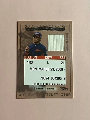 Kosuke Fukudome 2009 Topps Ticket To Stardom Bat And Ticket /99 - Image 1 of 3