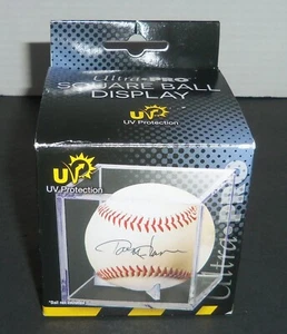 Ultra Pro UV Square Baseball Ball Holder Cube Display Case with 3 Prong Cradle - Picture 1 of 6