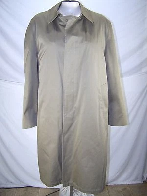 Jaqueta masculina manga longa Park Avenue bege marrom botão frontal tamanho 42 R - Imagem 1 de 4